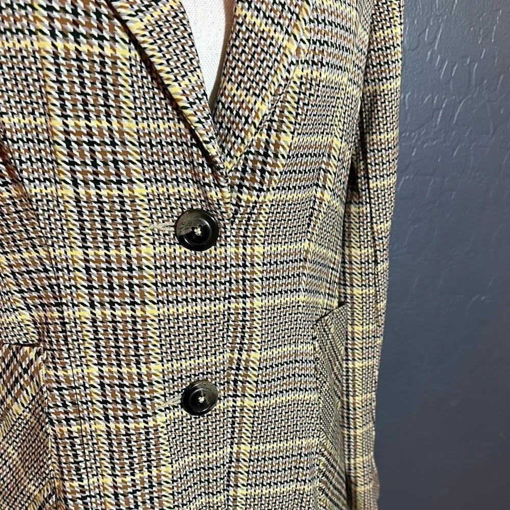 CAbi Black and Tan Blazer with Tailored‎ Fit